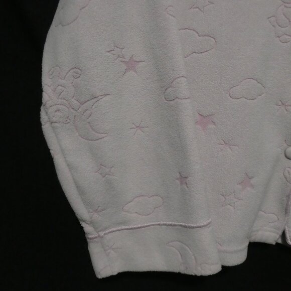 CELESTE | large | Adorable Fleece Light Pink Teddy Bear and Cloud Pajama Shirt - Picture 6 of 16